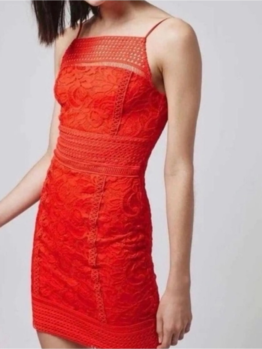 RED TOPSHOP MINI DRESS